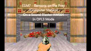DOOM - E1M7 - Demons on the Prey - OPL3
