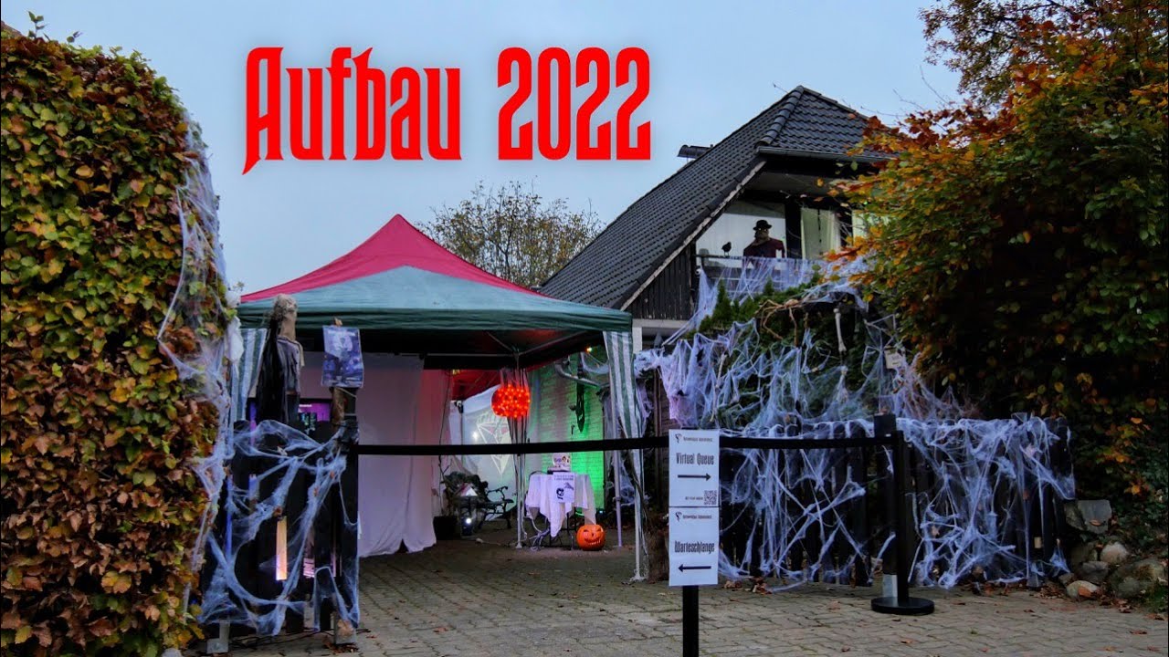 Aufbau 2022 - Halloweenhaus Schmalenbeck