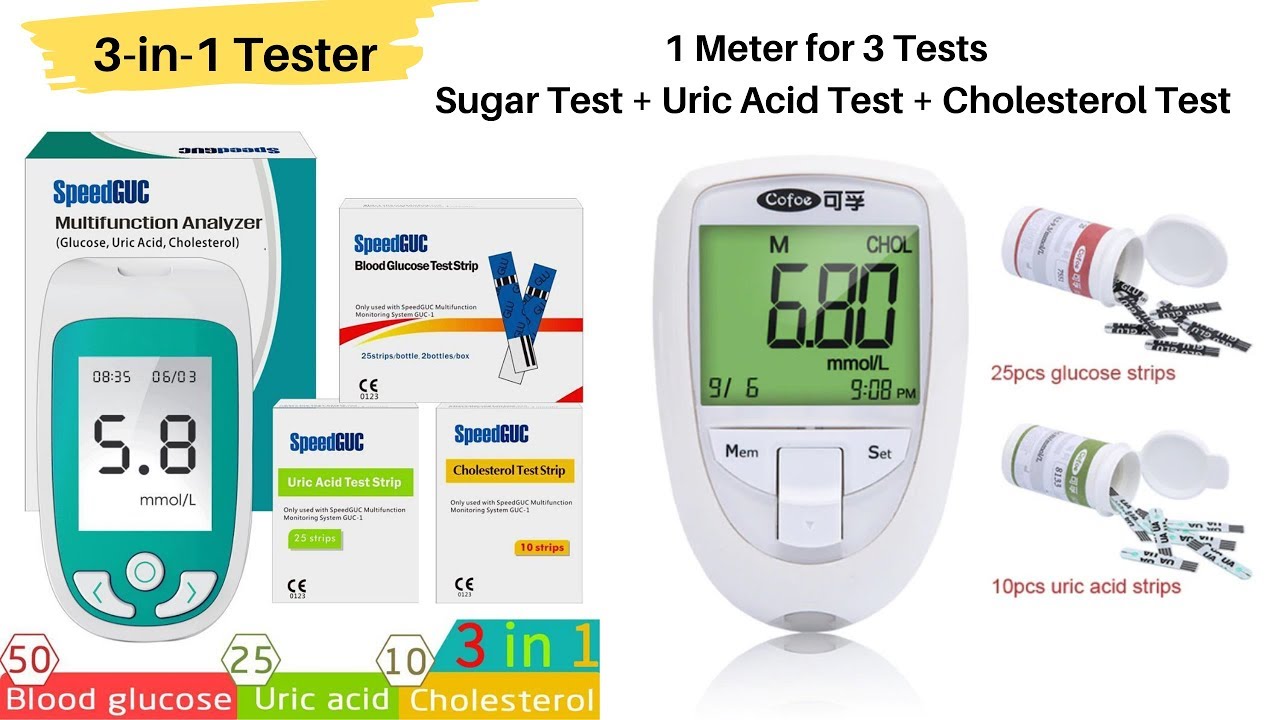 3in1 Diabetes Blood Test Meter YouTube