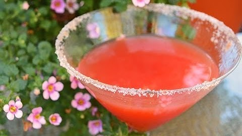 Blood Orange Grapefruit Gin Martini Cocktail Recipe