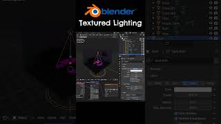 Textured Lighting In Blender shorts