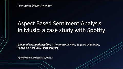 SAC 2022: Aspect Based Sentiment Analysis in Music: a case study with Spotify