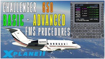 Hot Start Challenger 650 Collins Pro Line 21 FMS Basic & Advanced Procedures Tutorial | X Plane 11