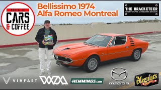 Bellissimo 1974 Alfa Romeo Montreal - South OC Cars and Coffee.