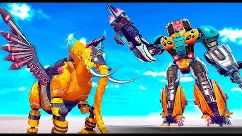Flying Elephant Robot Transform Flying Robot War Ep-1 | Rescue City Elephant Robot Android GamePlay
