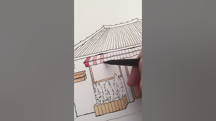 钢笔淡彩｜小屋写生