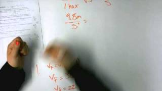 One Dimensional Kinematics Example 2 (Student Project)