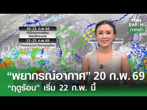 “พยากรณ์อากาศ” 20 ก.พ. 69 | “ฤดูร้อน” เริ่ม 22 ก.พ. นี้… — Transcript