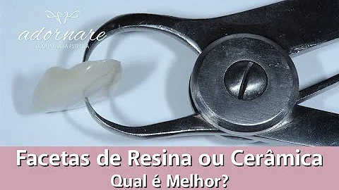 Qual a diferença entre resina e porcelana?