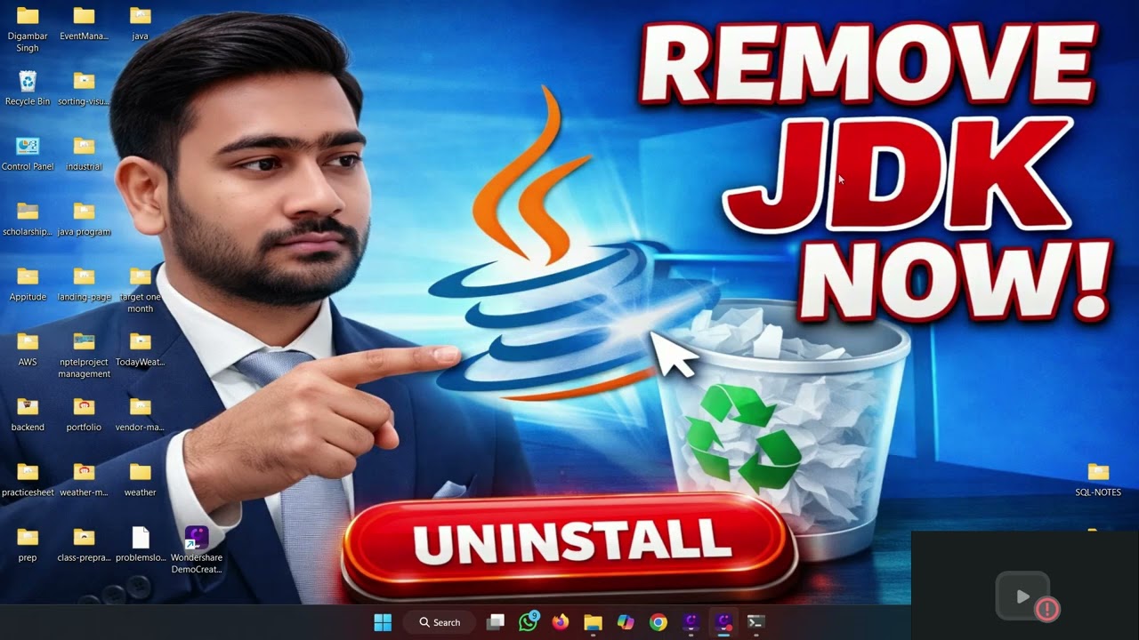 How to Uninstall JDK from Windows 10 & 11  Remove Java Completely