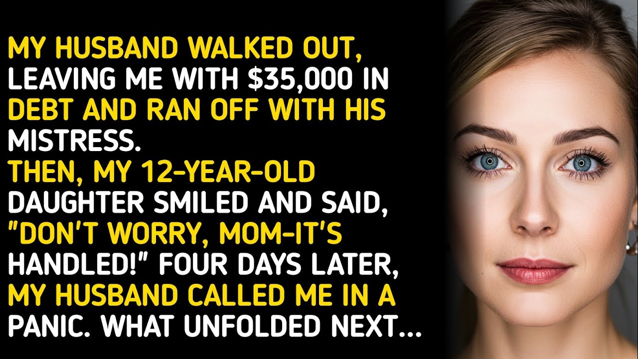 MY HUSBAND WALKED OUT, LEAVING ME WITH $35,000 IN DEBT AND RAN OFF WITH ...