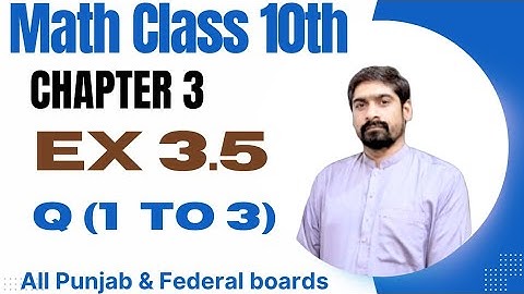 Class 10 Math Exercise 3.5 Q1-3 | Direct Variation | Calculus Insights