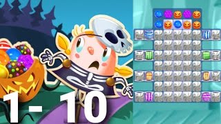 Candy Crush Saga 1 - 10 Halloween l Candy Town screenshot 5