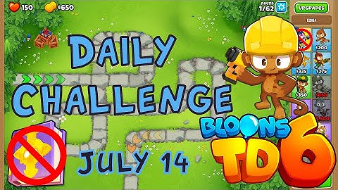 Bloons TD 6 Daily Challenge | Purple Poppers | No Hero No MK No Powers Used | July 14 2022