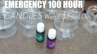 Emergency 100 Hour Candles With Essential Oils
