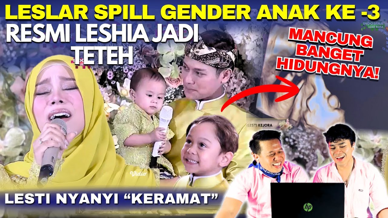 Leslar Spill Gender Anak Ketiga, Ngena Banget Lesti Nyanyikan 