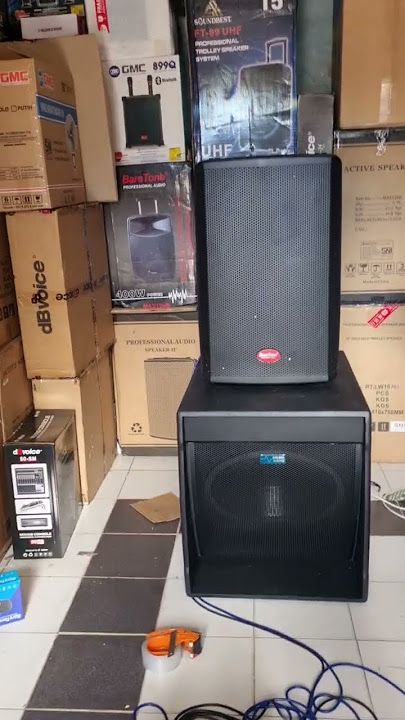 Subwoofer Aktif 18 inch Golden Sound Spesial Drum Buat Banjari #bass #subwoofer
