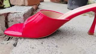 Brand New Red Patent Mules After A Custom Video Request.