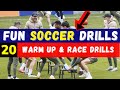20 amazing warm up  race soccer drills  fun warm up drills for soccer