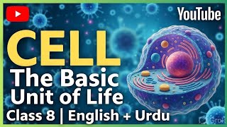 Class 8 Science Chapter 2 – Cell: The Basic Unit of Life | Easy English & Urdu Explanation