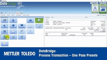 DataBridge: Process Transaction - One Pass Presets
