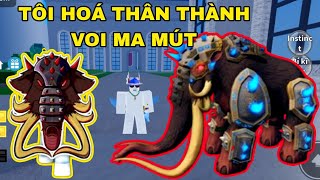 Roblox Mình Ăn Thử Trái Voi Mammoth Sức Mạnh Quá Khủng Khiếp