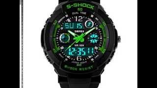 Skmei 5Atm Waterproof Fashion Men Lcd Digital Stopwatch Chro