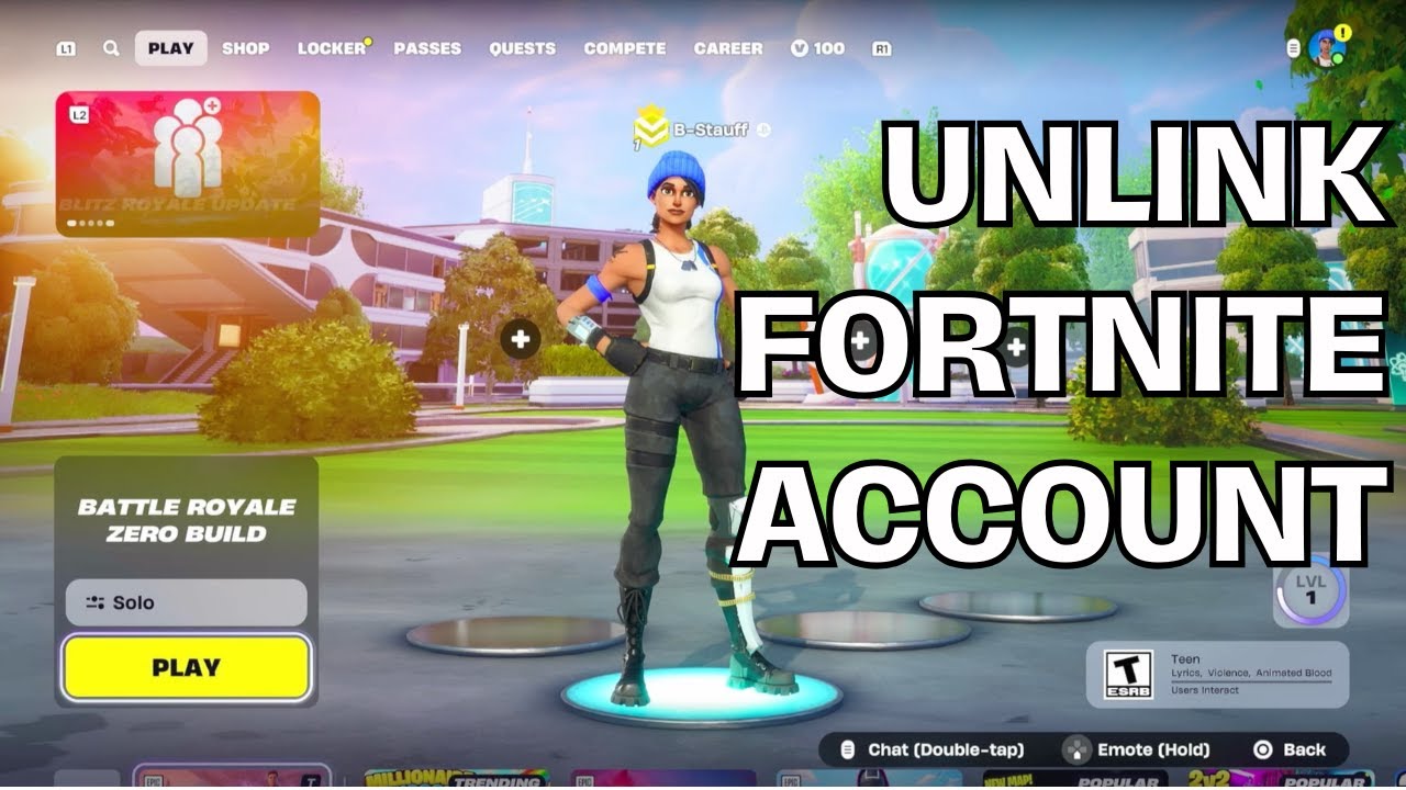 How to Unlink Fortnite Account on PS5, PS4, Xbox, Switch, PC