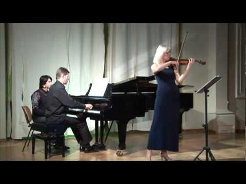 Ravel Violin Sonata (1st movement) by Clara Cernat and Thierry Huillet live