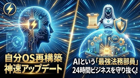 【神速アップデート⑦】⚡️AIで「自分OS」を再構築｜📜AIという「最強法務部員」が24時間ビジネスを守り抜く！
