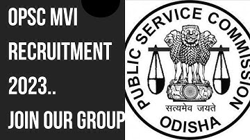 opsc mvi recruitment 2023..all details with notes