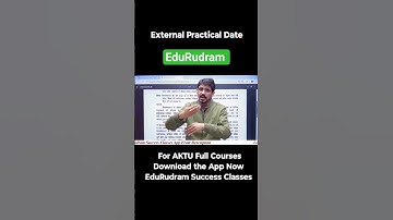 External Practical Date Out #aktuexam #aktunews #aktu #edurudram #akturesult