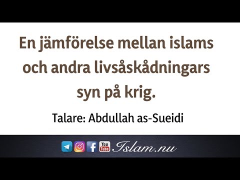 Jämförelse mellan islams & andra livsåskådningars syn på krig