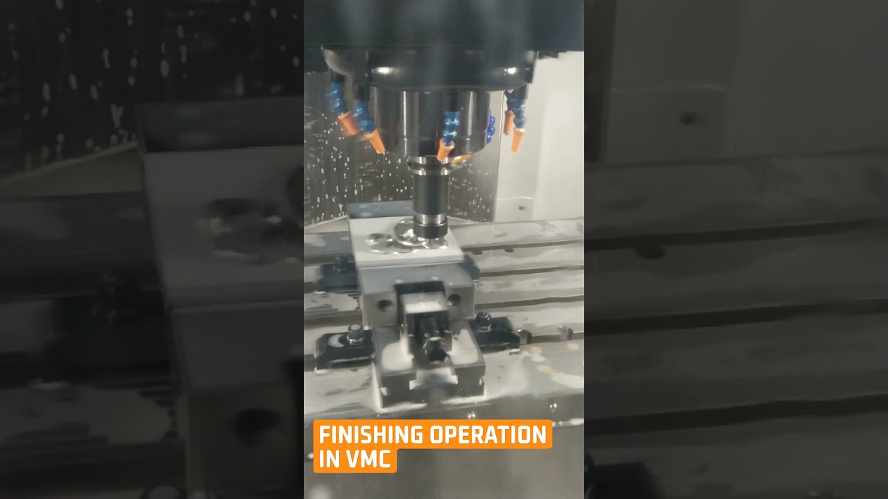 VMC Finishing Operation in Jyoti RX-20 #shorts #cnc #vmc #cad #cam