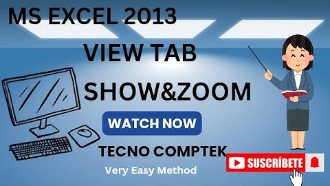 SHOW  and ZOOM TOPIC IN MS EXCEL VIEW TAB #trendingvideo #newvideo #exceltips