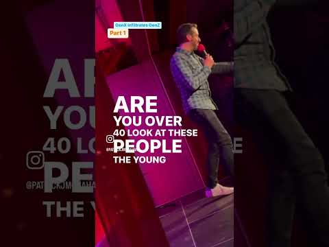 COMEDIAN V FRONT ROW OF COMEDY SHOW! Generation X infiltrates GenZ group!