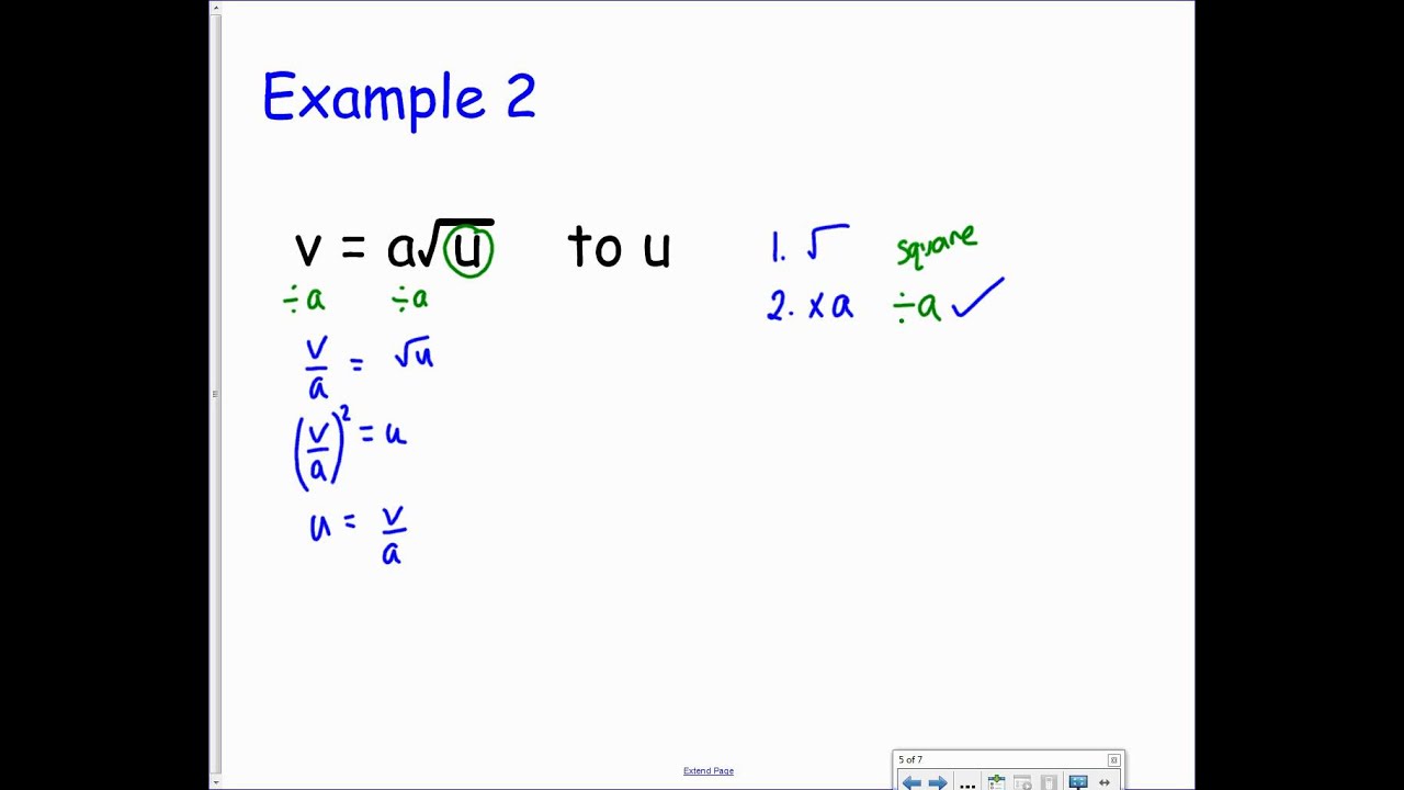 worksheet Changing Subject Of Formula Worksheet national 5 changing the subject of a formula 2 powers roots roots