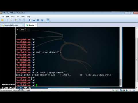 Example code of daemon application to run it with superuser permssions.