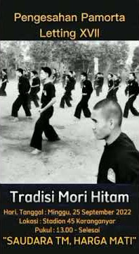 Pengesahan Mori Hitam Tahta Mataram Letting XVII #shorts #tahtamataram #morihitam #saudaratm