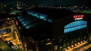 Lucas Oil - Drone Lucas Oil Stadium Aerial View