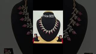 AD Stone Necklace Opening offer going on Price # 920 Order in our Website www.yuvathy.com.