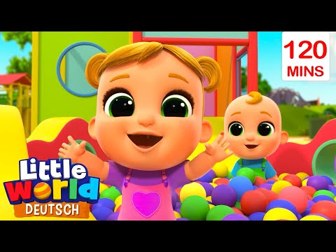 Niko und Nina auf dem Spielplatz | Kinderlieder für Kleinkinder | Little World Deutsch