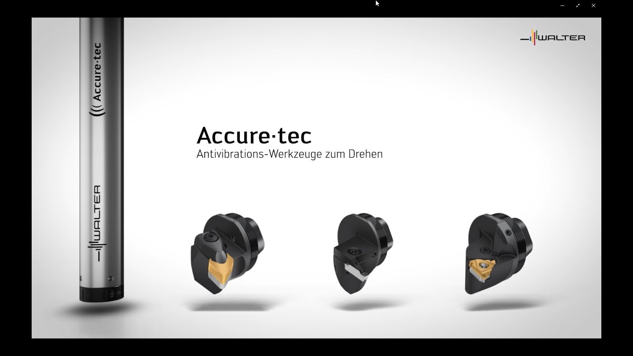 MODULARE, SCHWINGUNGSGEDÄMPFTE BOHRSTANGE A3001 - Accure·tec – große Bohrungen vibrationsarm drehen.