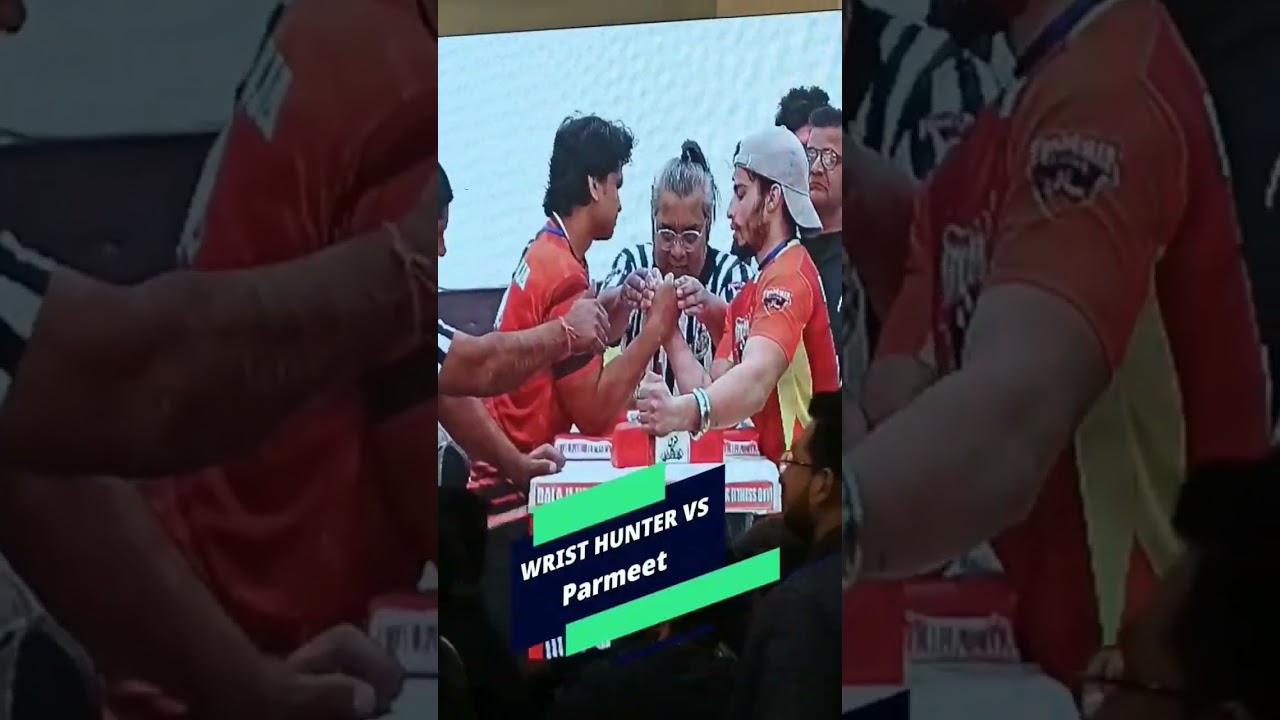Parmeet Singh (Punjab) vs Wrist Hunter Akash Kumar (U.P.) 2023 Arm Wrestling match  Pro Panja League