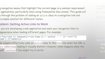 How to Add an active Class to a Nav-Link in Laravel