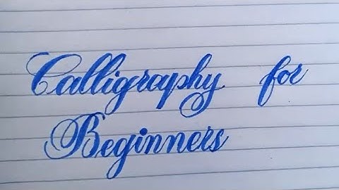 How to write Calligraphy for beginners wirh cut marker | like touch