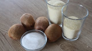 Kivi Ve İrmik Olan Herkes Kolaylıkla Yapabilirdünyanın En Hızlı, Pratik Ve Enfes Meyveli Tatlısı