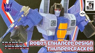 Transformers Robot Enchanced Design R.E.D. Thundercracker 4K video review. Cool blue Thundercracker