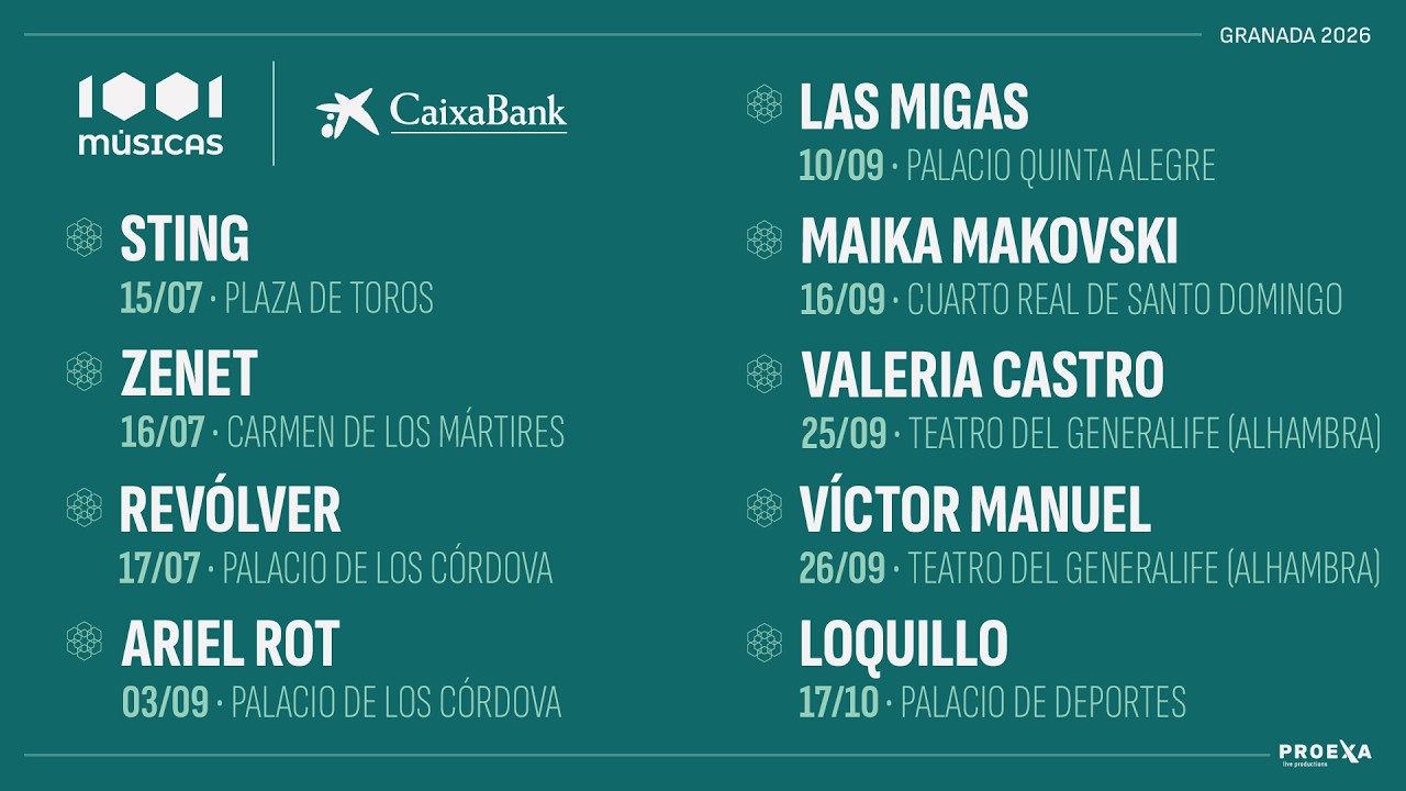 Granada, territorio de música - 1001 Músicas-CaixaBank | Edición 2026