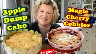 Apple Dump Cake & Magic Cherry Cobbler! Classic Southern Desserts!